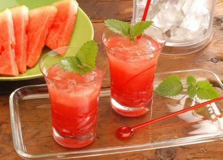 Watermelon and mint to cleanse the liver