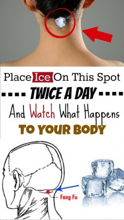 Place Ice On This Spot Twice A Day And This Will Happen To Your Body!